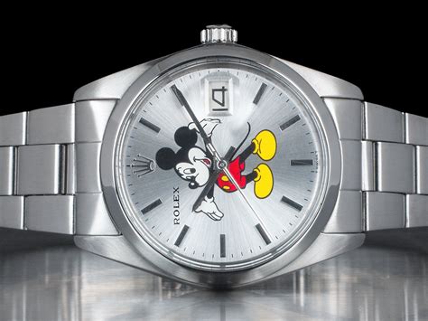 mickey mouse rolex for sale|rolex oyster date precision 6694.